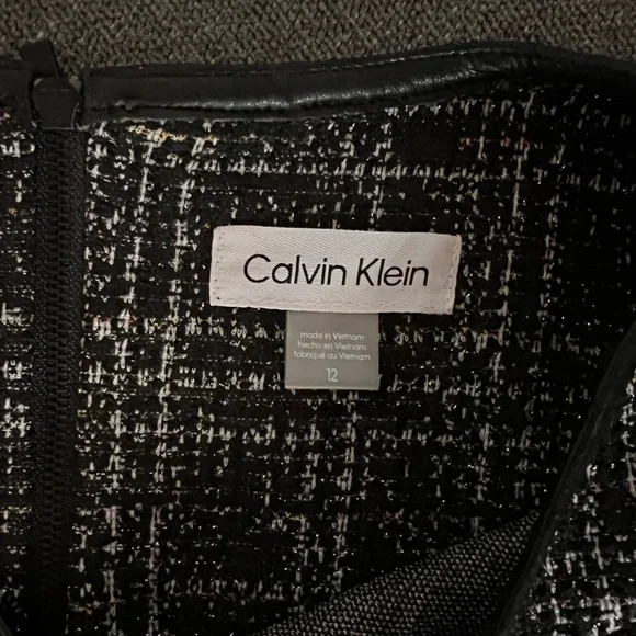 Calvin Klein Black and White Plaid Dress - Picture 5 of 5